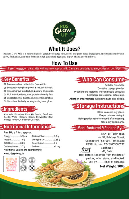 RADIANCE GLOW BLEND-RDSGLOWUP- 100g